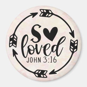 So liebte John 3:16 Magnet