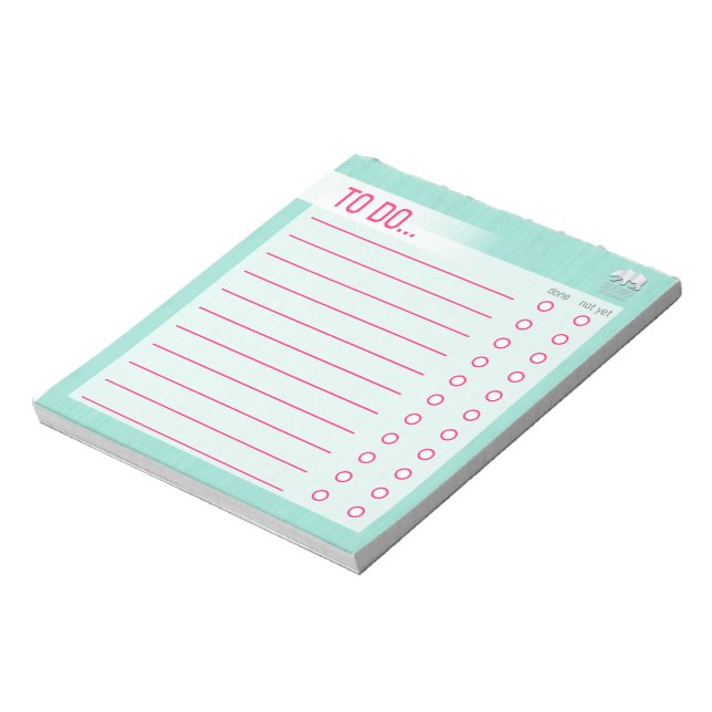 So listen Sie Notepad - Aquastruktur auf Notizblock (Rotiert)