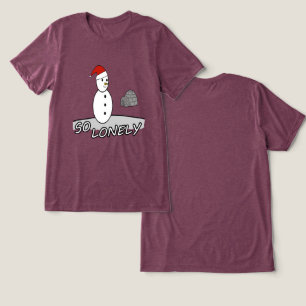 So Lonely Christmas – Schneemann im Sturm Tri-Blend Shirt