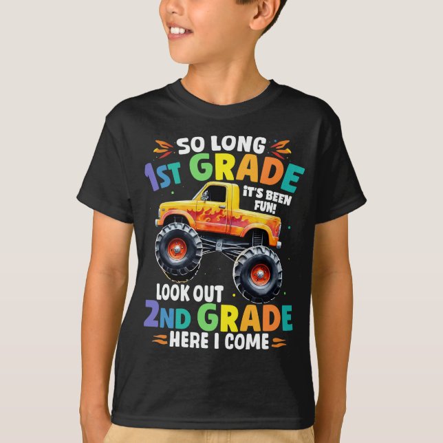 So Long 1st Abschluss Monster Truck T-Shirt (Vorderseite)