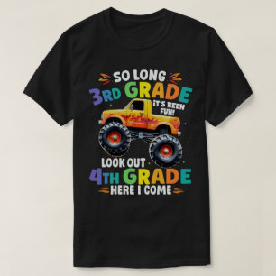 So Long 3rd Grade Abschluss Monster Truck T-Shirt