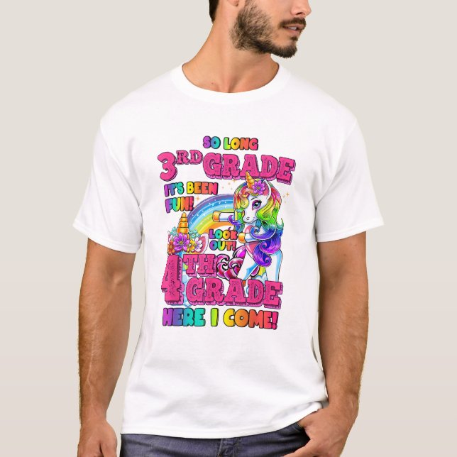 So long 3rd grade it's been fun 3rd grade Nailed I T-Shirt (Vorderseite)