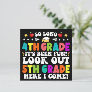 So Long 4. Grade Look Out 5. Grade Abschluss Ankündigung