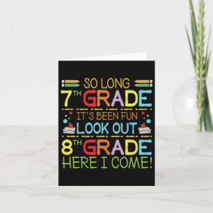 So Long 7th Grade - Achten Sie auf 8. Klasse ! Karte