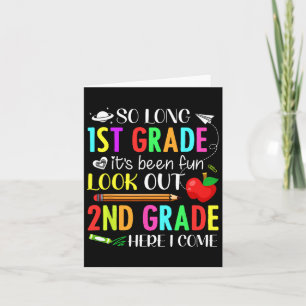 So Long First Grade 2. Klasse hier komme ich 1. Ta Karte