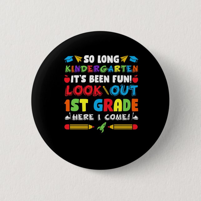 So Long Kindergarten 1. Klasse Button (Vorderseite)