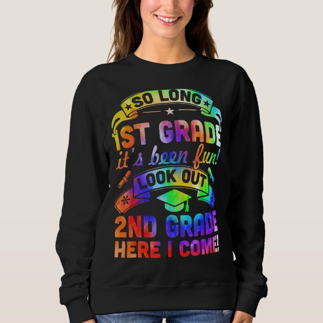 So Long Kindergarten 2. Klasse hier ich kommen Gra Sweatshirt (Vorderseite)
