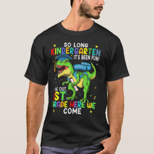 So Long Kindergarten Abschluss Boys Klasse 22 Dino T-Shirt