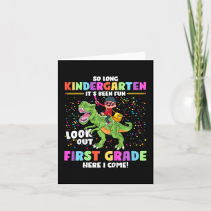 So Long Kindergarten Abschluss Cl 2023 Dinosaur K Karte