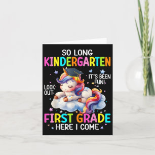 So Long Kindergarten Abschluss Cl 2025 Unicorn Ki Karte
