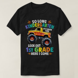 So Long Kindergarten Abschluss Monster Truck T-Shirt
