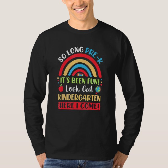 So Long Kindergarten Ausblick 1. Klasse Goodbye Ki T-Shirt (Vorderseite)