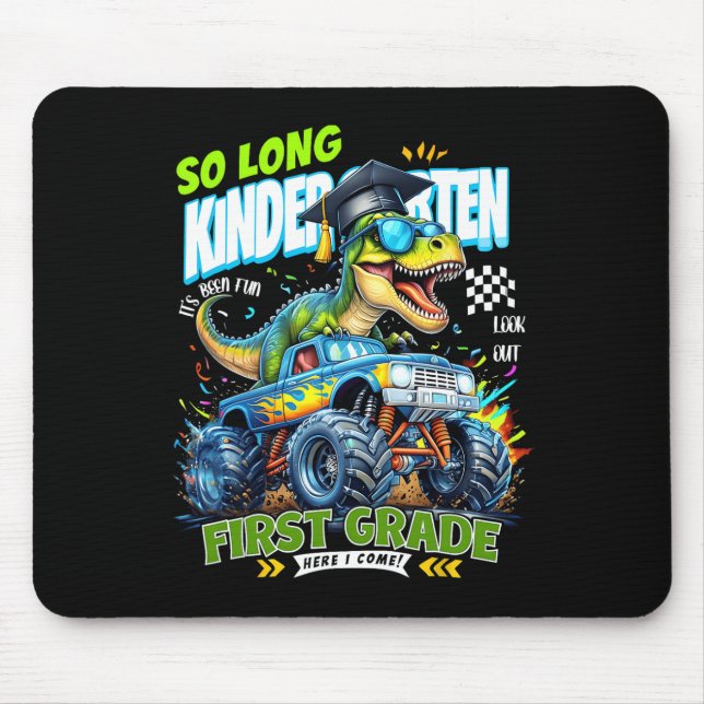 So Long Kindergarten Graduate Dinosaur 1st Grade H Mousepad (Vorne)