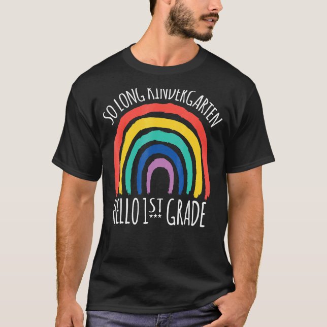 So Long Kindergarten Hallo Sommerlehrer Student T-Shirt (Vorderseite)