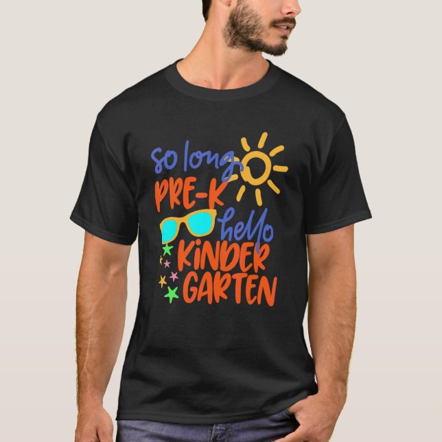 So Long Pre K Grade Hallo Kindergarten Lehrer Stu T-Shirt (Vorderseite)