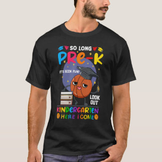 So Long Pre-K Kindergarten Here I Come Basketball  T-Shirt