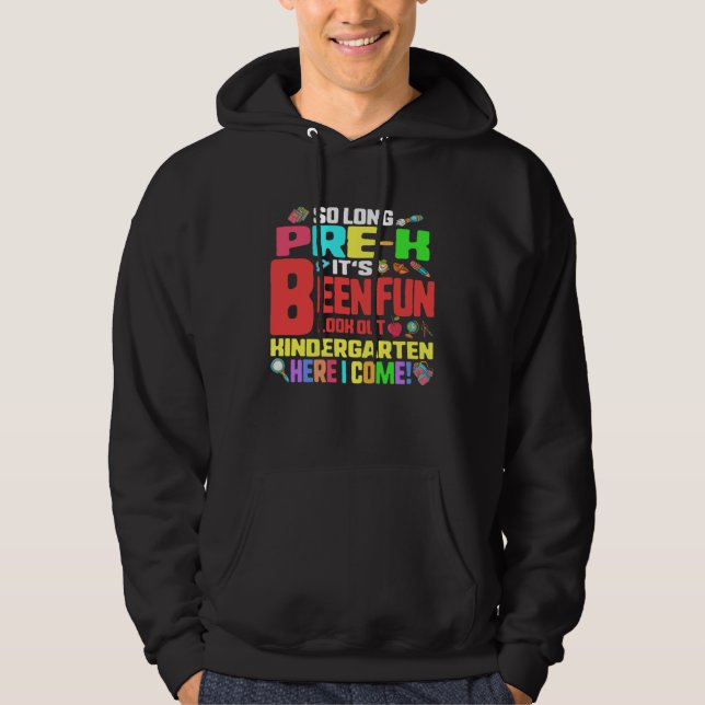 So Long Pre-K Kindergarten Here I Come Graduation  Hoodie (Vorderseite)