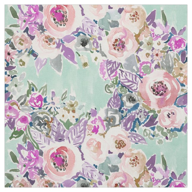 SO LUSCIOUS buntes tadelloses Boho Blumenmuster Stoff (Muster)