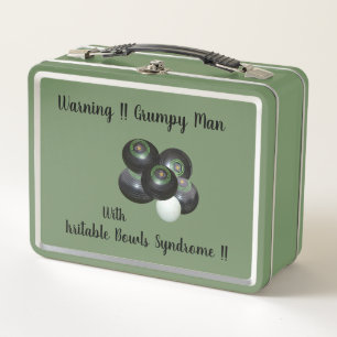 So lustig irritable Laune Bowls Man, Metal Lunchbo Metall Brotdose