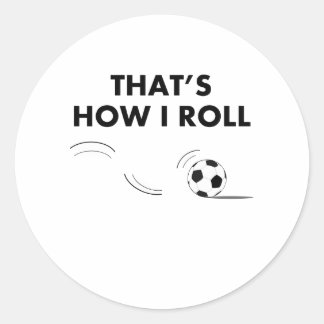 So mache ich Fußball Runder Aufkleber