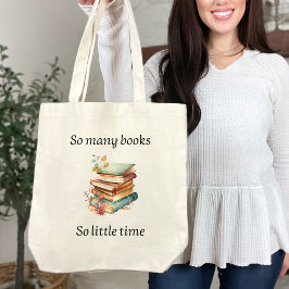 So many books, so little time tote bag tragetasche