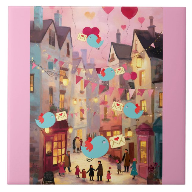 SO MANY VALENTINES FOR DELIVERY FLIESE (Vorderseite)