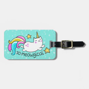 So Meowgical niedliche Unicorn Gepäckanhänger
