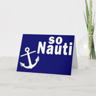 So Nauti - Funny Boating Karte