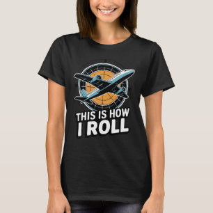 So nehme ich das Flugzeug Pilot Aviation Cockpit T-Shirt