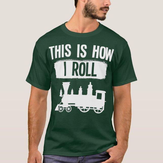 So nehme ich den Modellbahnhof T-Shirt (Vorderseite)