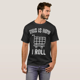 So nehme ich den Supermarkt-Einkaufskorb T-Shirt