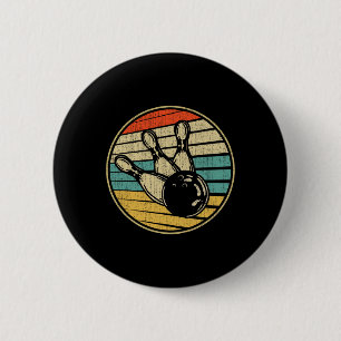 So nehme ich den Vintagen Retro Bowling 60er 70er  Button
