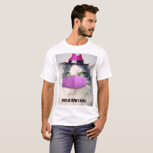 So nehme ich die Katze im Spaß der Maske. T-Shirt