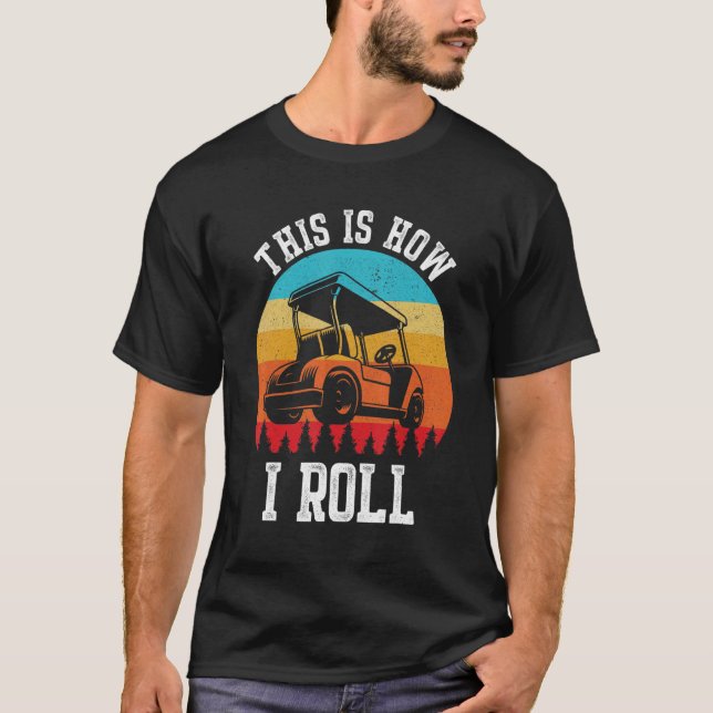 So nehme ich Golf Active Retro T-Shirt (Vorderseite)