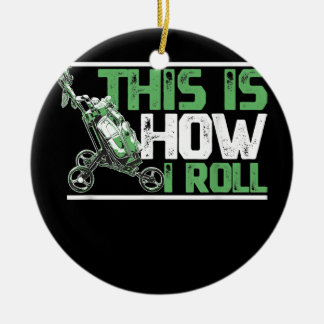 So nehme ich Golf Cart für Golfer und Keramik Ornament