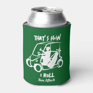 So nehme ich Golf Cart Golfer Vater Beer Koozie Dosenkühler