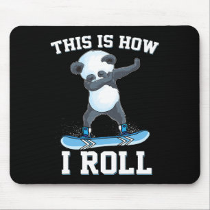 So nehme ich Panda Snowboarden Mousepad