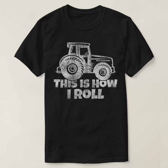 So nehme ich Traktor Driver Bauer Zip T-Shirt (Design vorne)