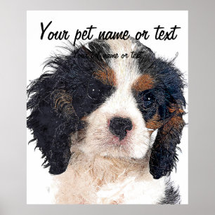 So Niedlich Cavalier King Charles Spaniel Puppy Poster
