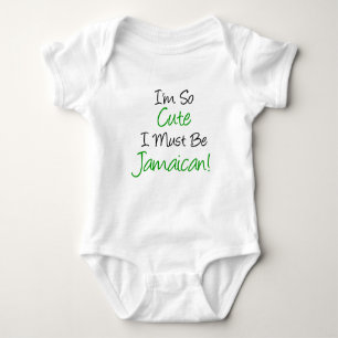 So Niedlich muss Jamaikaner sein Baby Strampler