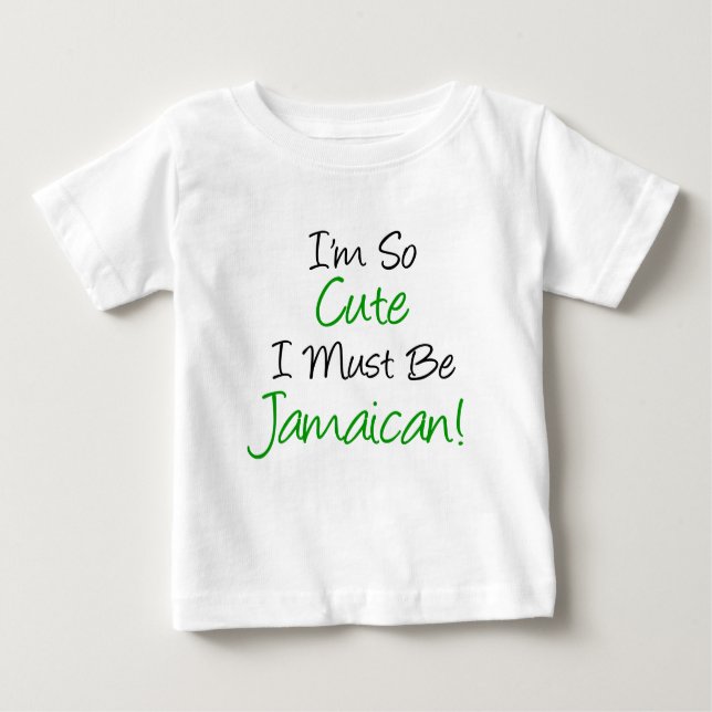So Niedlich muss Jamaikaner sein Baby T-shirt (Vorderseite)