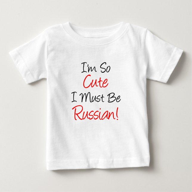 So Niedlich muss Russland sein Baby T-shirt (Vorderseite)