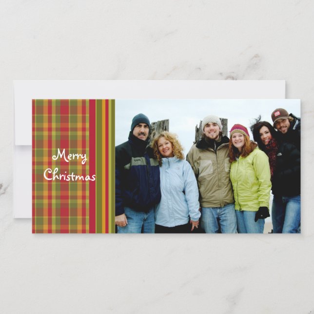 So Niedlich Red Kariert Frohe Weihnachten (Vorderseite)