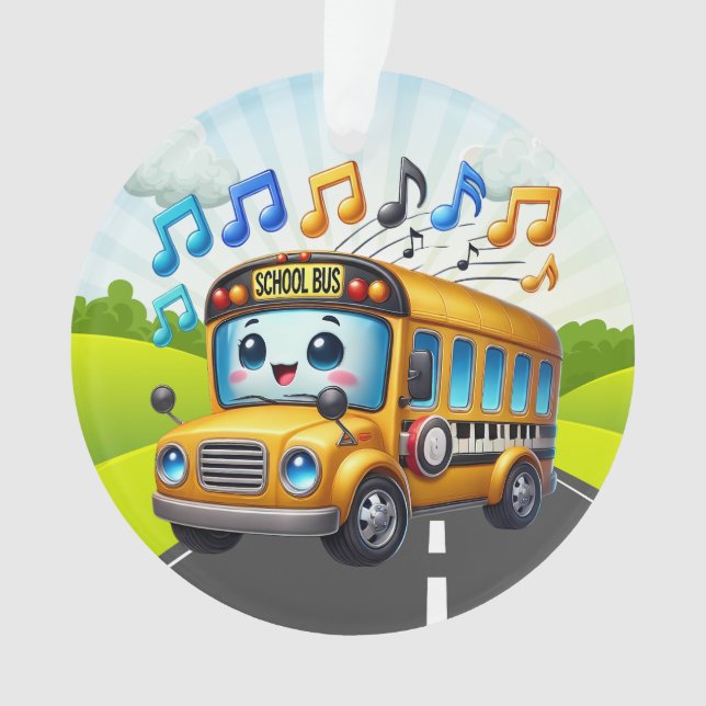 SO NIEDLICHER Schulbus Ornament (Vorderseite)