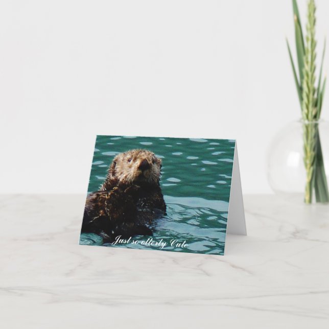 So Niedlicher See Otter notecard Karte (Vorderseite)