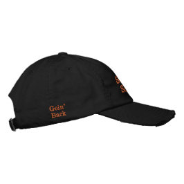 "So orange so Schwarze" mit " gehen zurück" u. Bestickte Baseballkappe