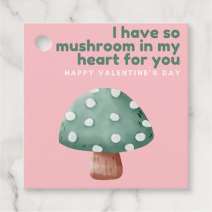 So Pilz in meinem Herzen Valentine Tags Geschenkanhänger