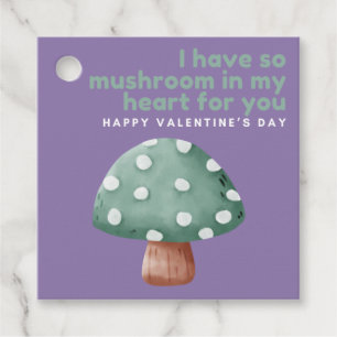So Pilz in meinem Herzen Valentine Tags Geschenkanhänger