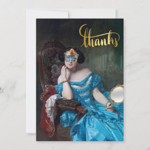  So Posh Masquerade Dankeschön-Karte Dankeskarte