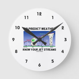 So prognostizieren Sie, ob das Wetter Ihre Jet-Str Runde Wanduhr